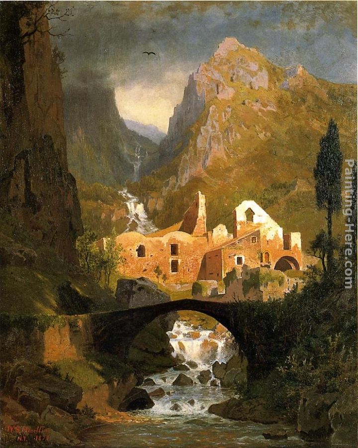 Valle dei Molini - Amalfi painting - William Stanley Haseltine Valle dei Molini - Amalfi art painting